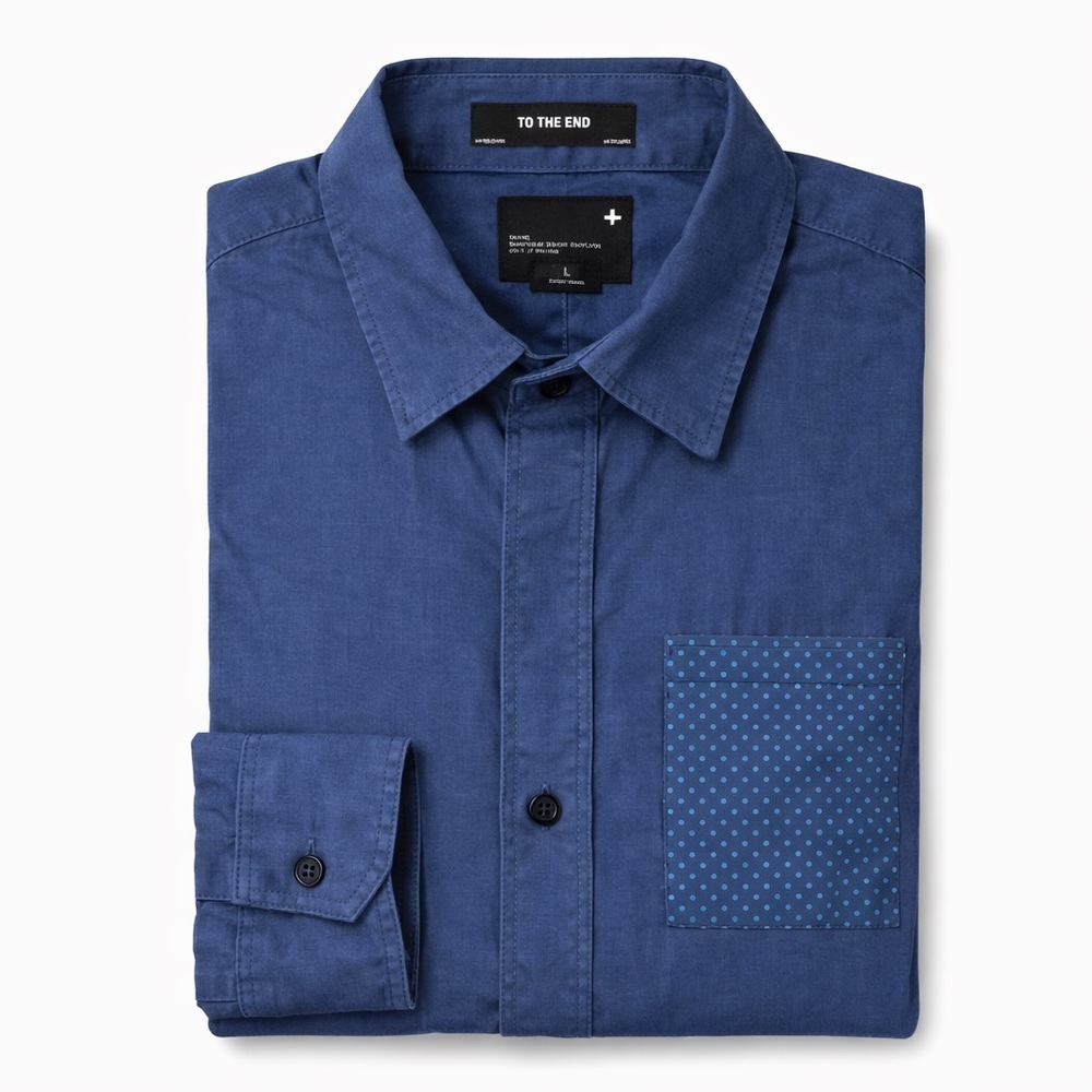 Tavik Modern Beach Culture Blue Button Down Shirt Men’s Large